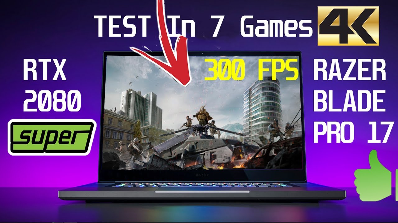 2021 Razer Blade 17 Pro | 2080 Super MaxQ - Benchmarks 4k.