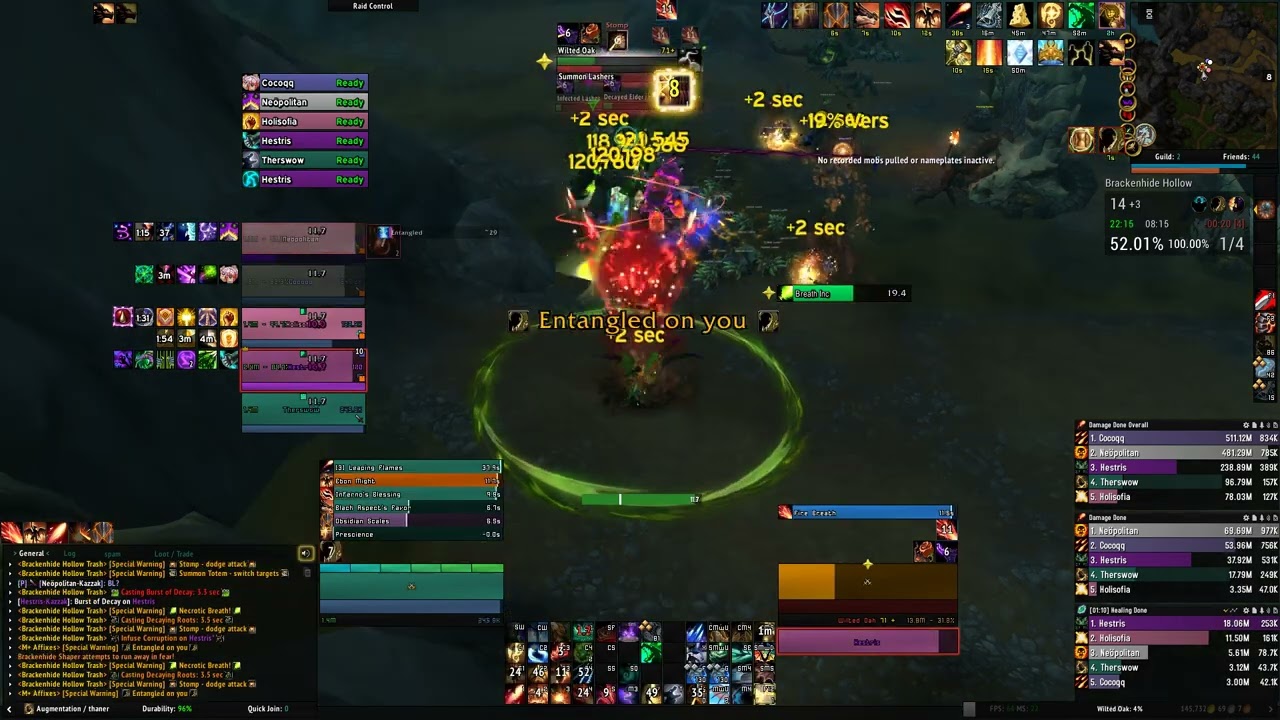 M+ Brackenhide Hollow +14 Augmentation Evoker POV Season 4
