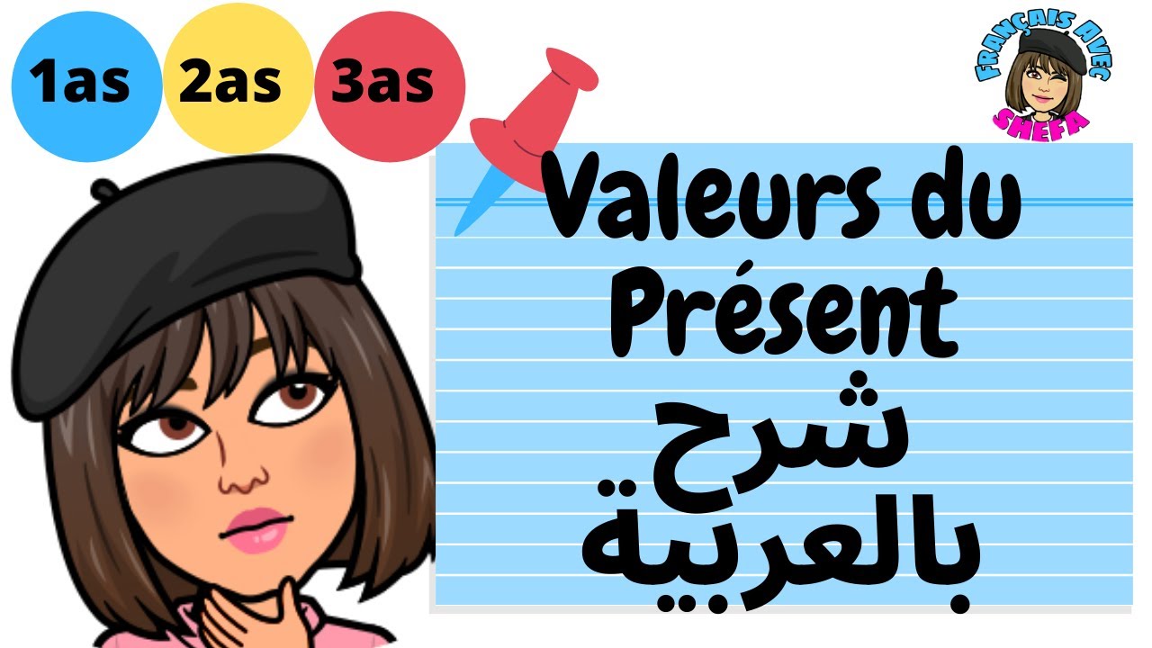 Les valeurs du présent شرح بالعربية سنة أولى ثانوي ثانية ثالثة ثانوي