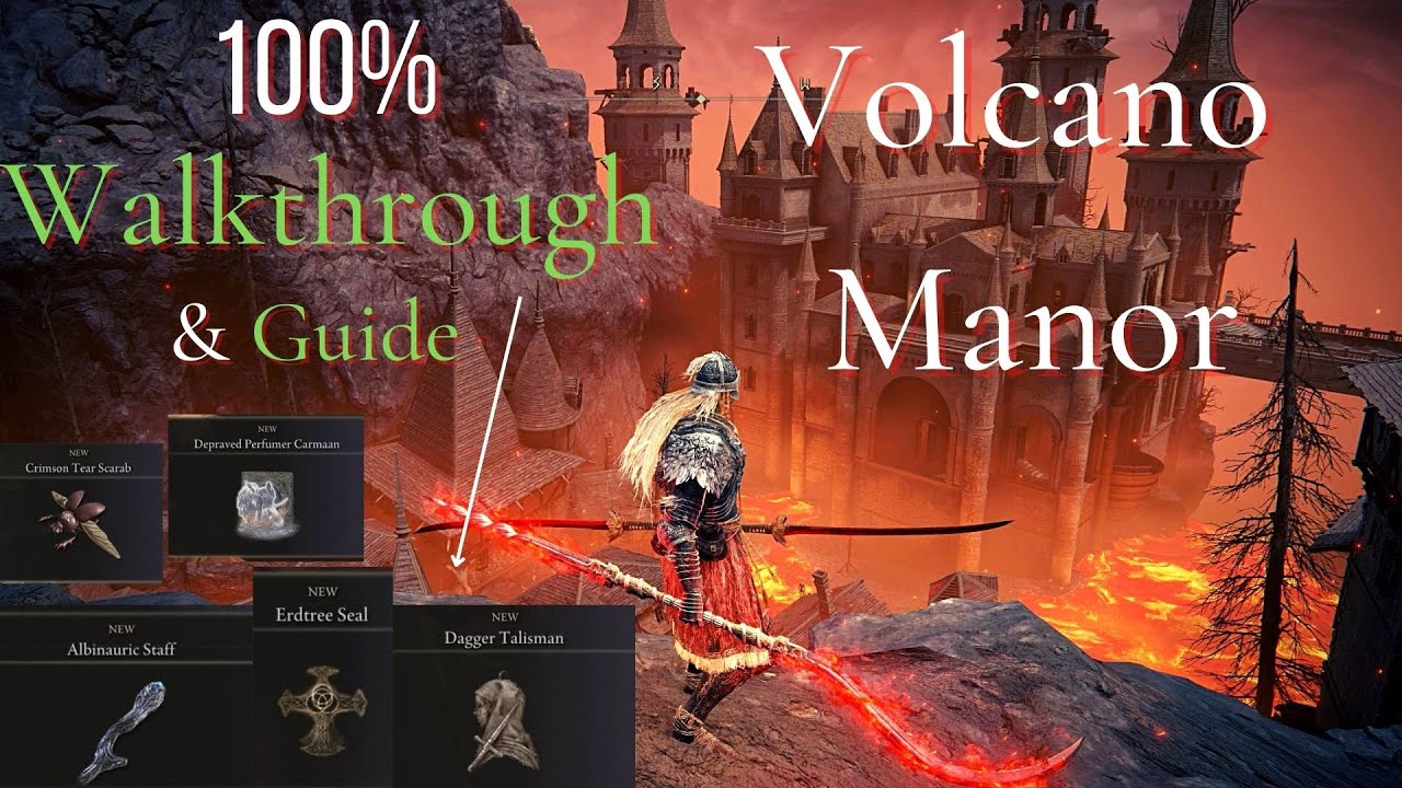 100% Volcano manor Walkthrough & Guide Elden ring (ps5)