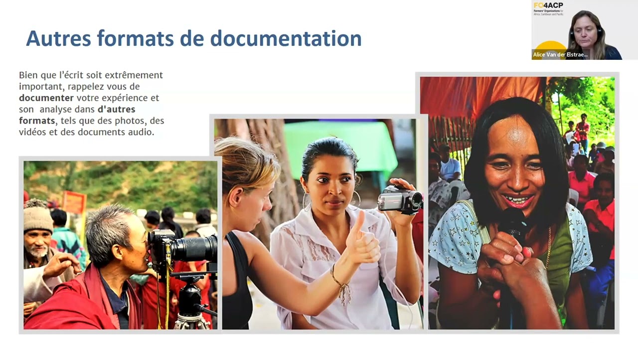 Webinaire 4 - Mise en œuvre capitalisation d'expériences: documenter et partager (Part 2)