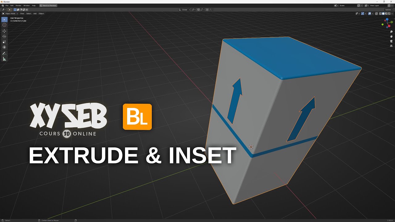 Cours Blender débutant 06 | Extrude & Inset