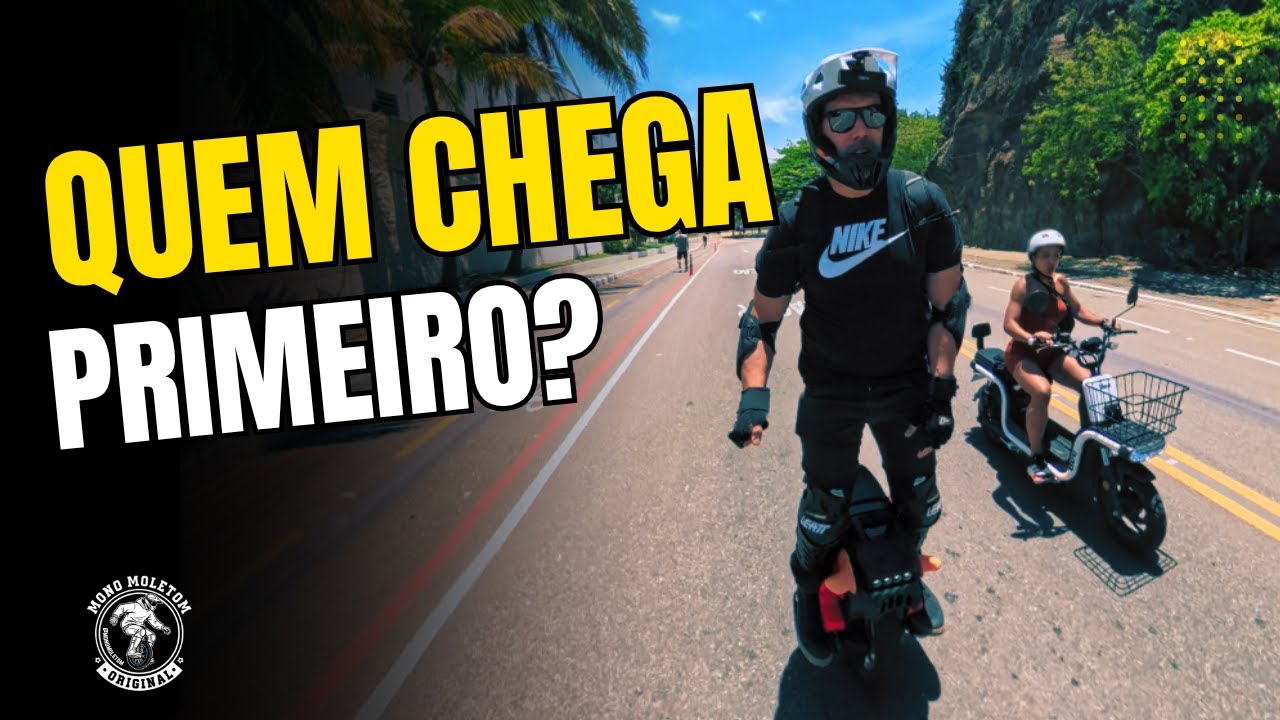 Mobilidade elétrica - Eu de MONO e ela de BIKE, Quem é o mais rápido?