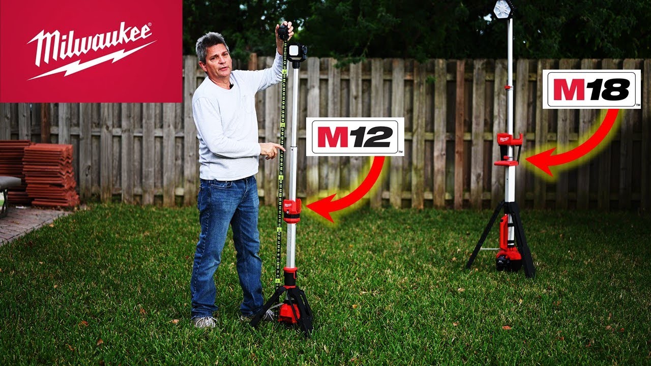 Milwaukee M12 Rocket Tower Light Vs M18: Tool Review, Drop Tests