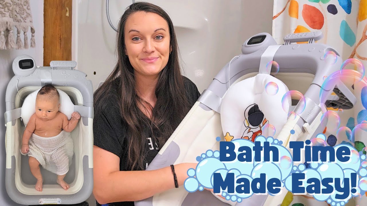 🛁 Collapsible Baby Bathtub – From Newborn to Toddler, Bath Time Made Easy!