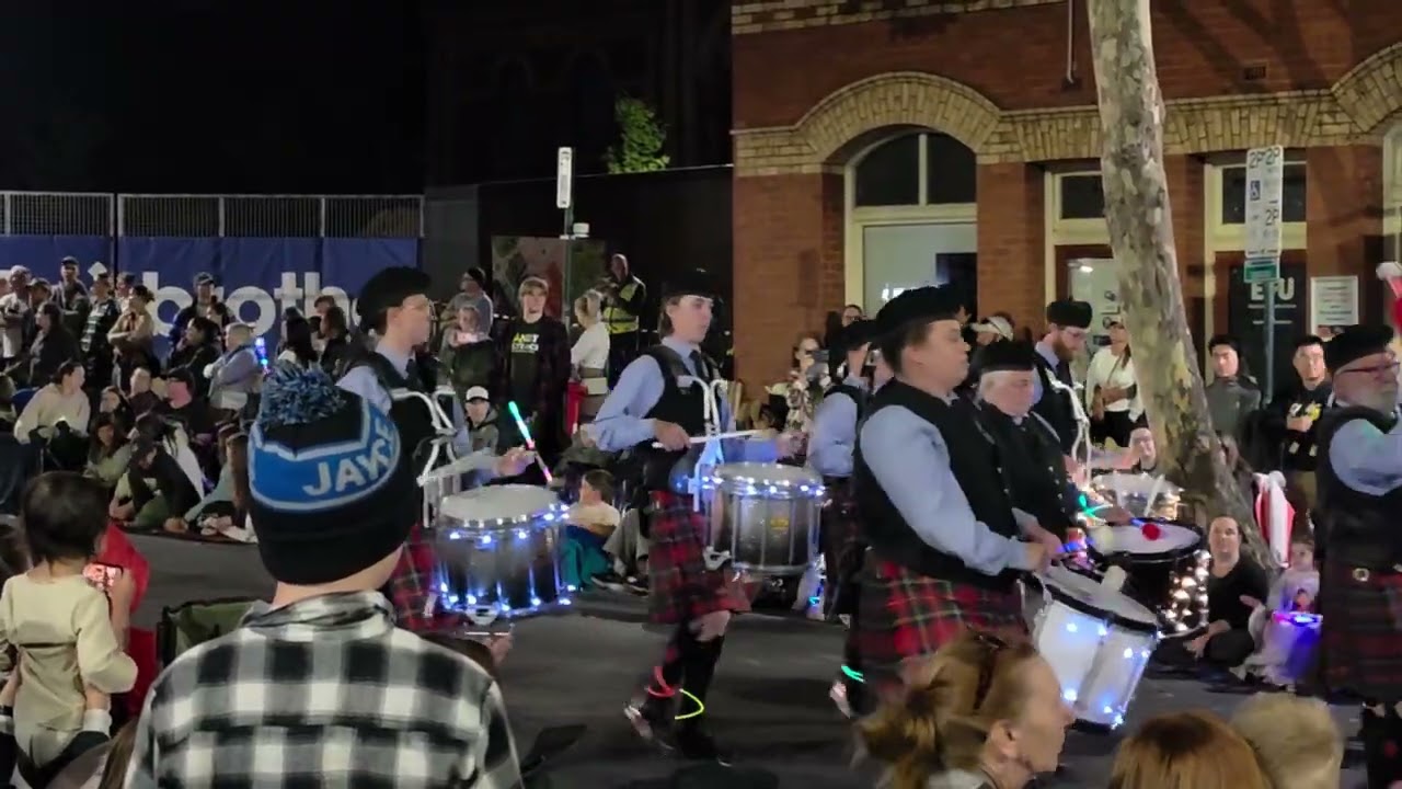 Bagpipes   La Trobe University Torchlight Procession, Bendigo Easter Festival 2026 20260404 200900