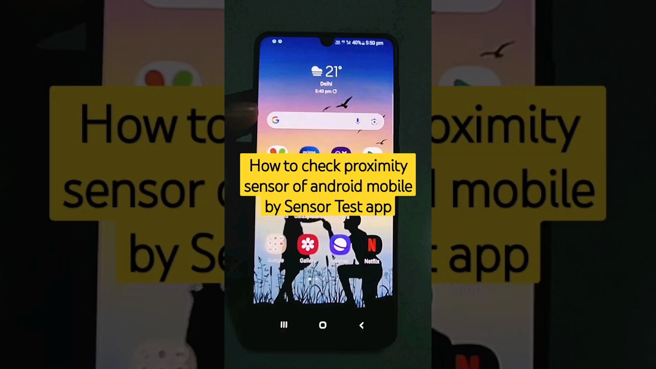 How to check proximity sensor of android mobile by Sensor Test app #shorts #proximitysensor #howto
