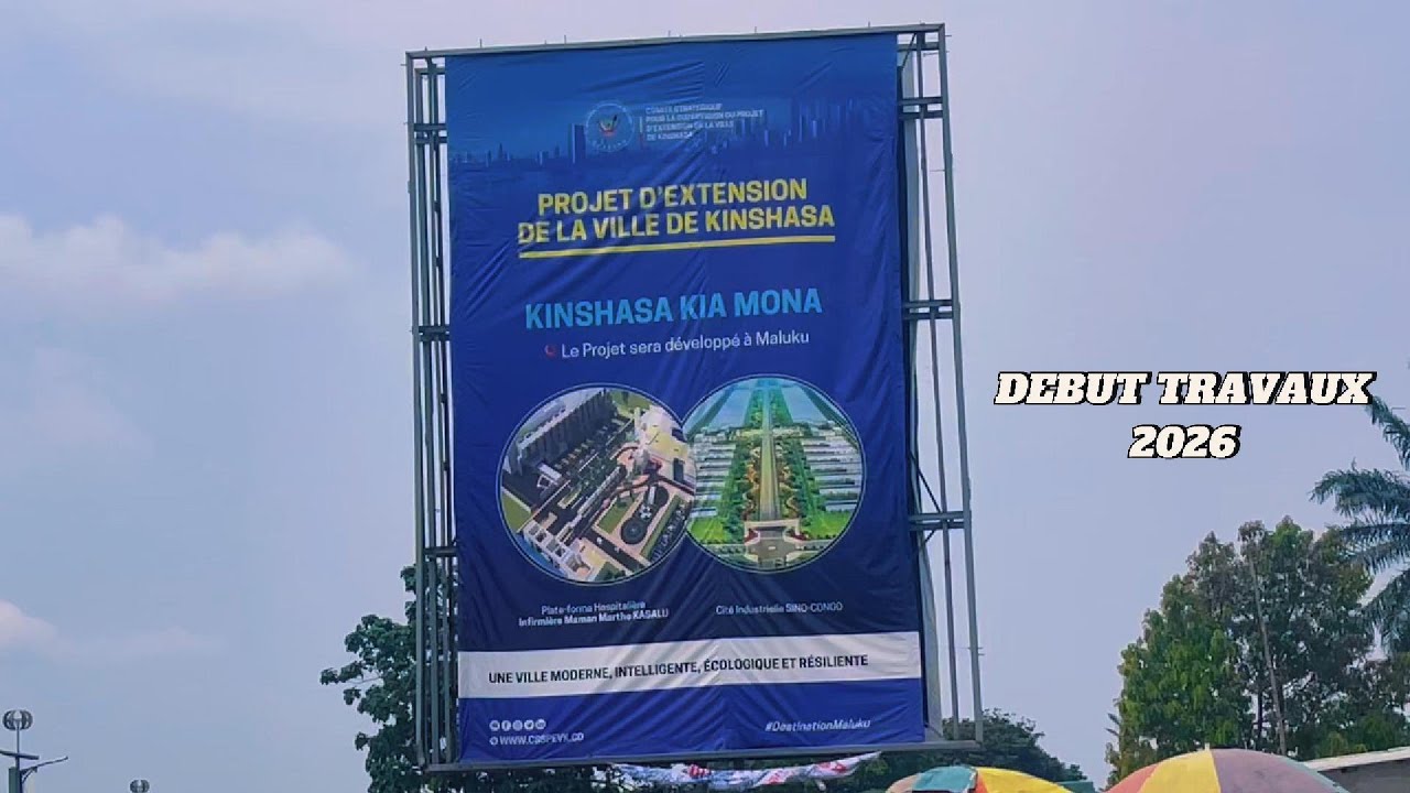 DEBUT DES TRAVAUX A MALUKU POUR LA 2EME VILLE DE KINSHASA