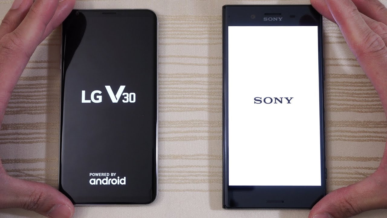 LG V30 vs Sony Xperia XZ Premium - Speed Test! (4K)