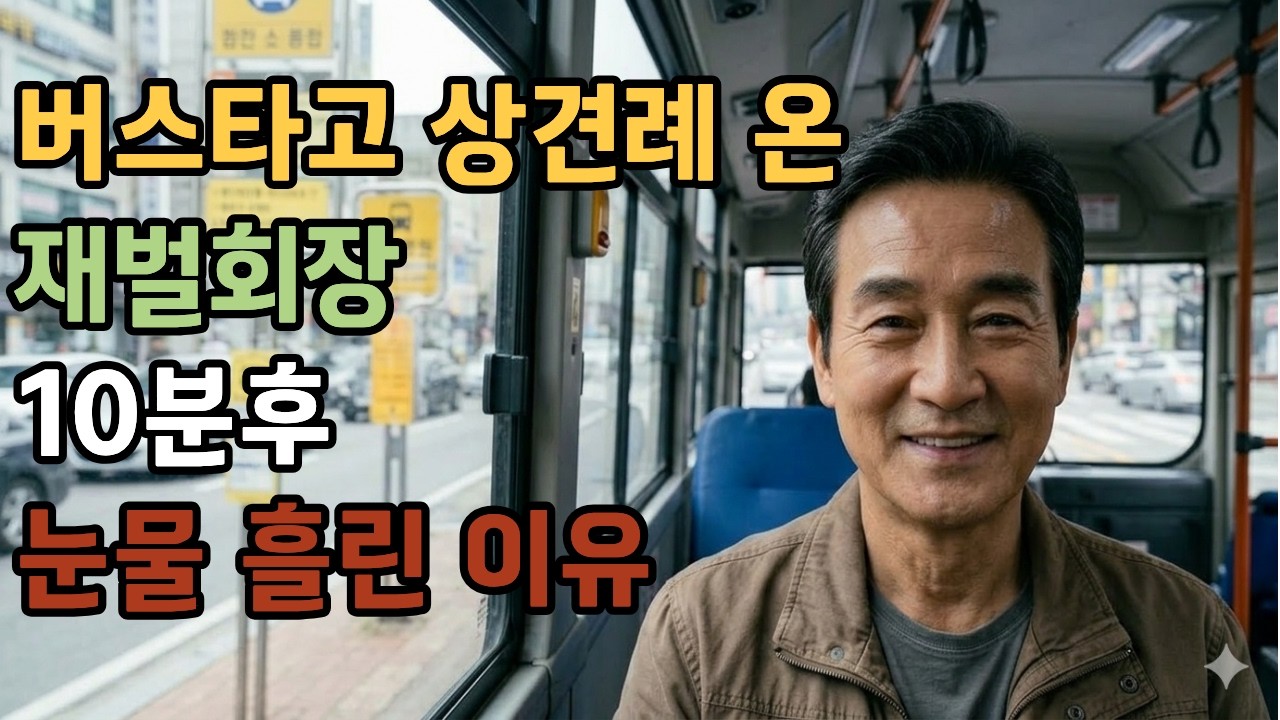 버스타고 상견레온 재벌회장...10분후 눈물흘린 이유