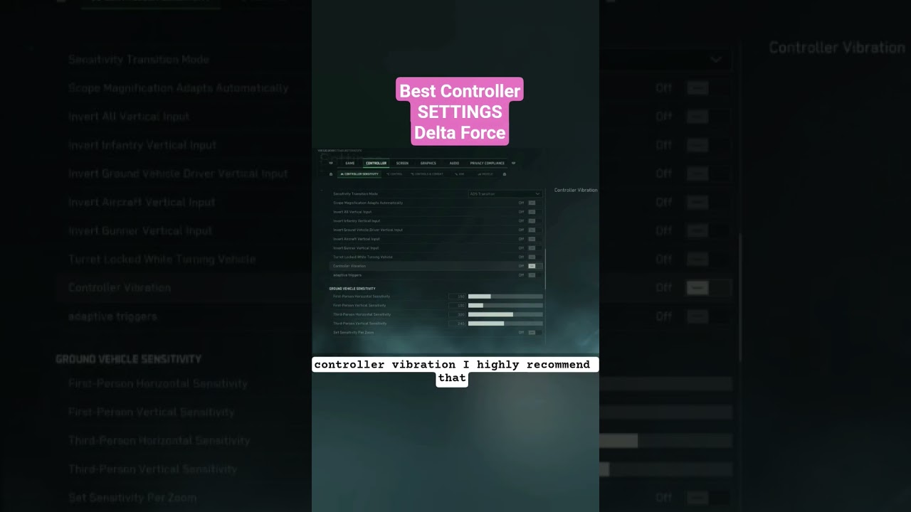 Best Controller Settings for Delta Force🔥 