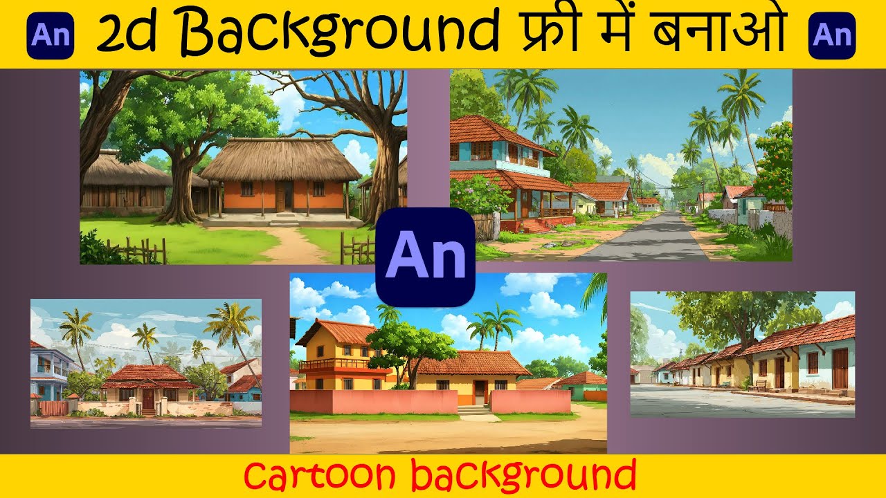 How to download free cartoon village backgrounds। cartoon backgrounds free में download कैसे करें ।