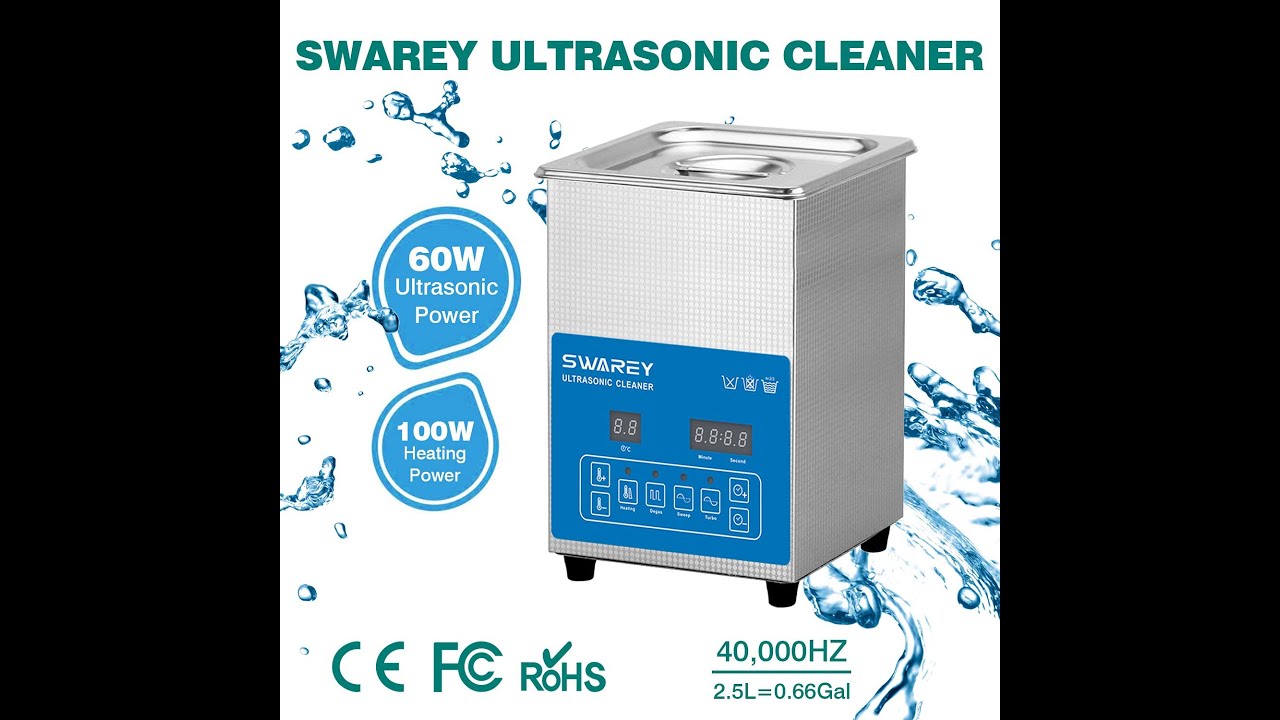 SWAREY 2.5L Ultrasonic Cleaner - unboxing and first impressions