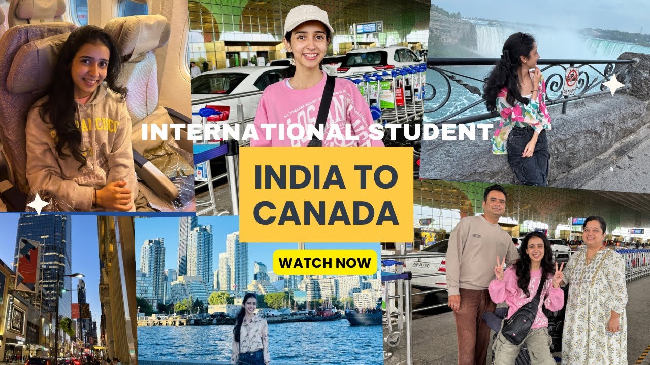 India to Canada | International student in canada | Abroad study | Emirates arlines | Canada vlogs 
