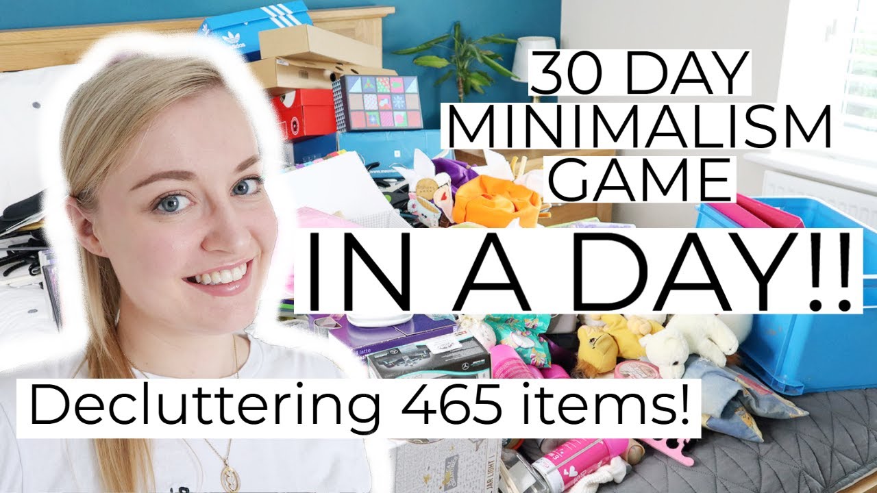30 Day Minimalism Game IN A DAY!