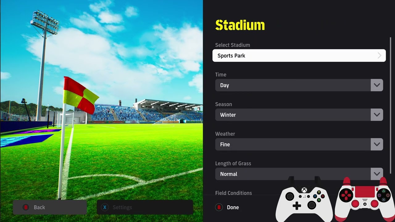 Как выбрать стадион в eFootball 2027 (ПК, PS5 и Xbox)