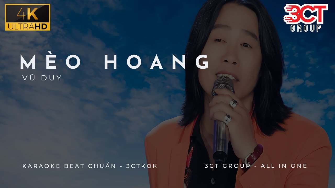 [Karaoke 4K] Mèo Hoang - Vũ Duy | Nhạc Trữ Tình Xưa Hay Nhất | Beat Chuẩn Nhất 3CTKoK