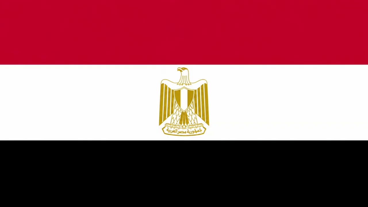 برواز علم مصر 4K 🇪🇬 | Egypt Flag 4K HD | Egyptian National Flag Background Video