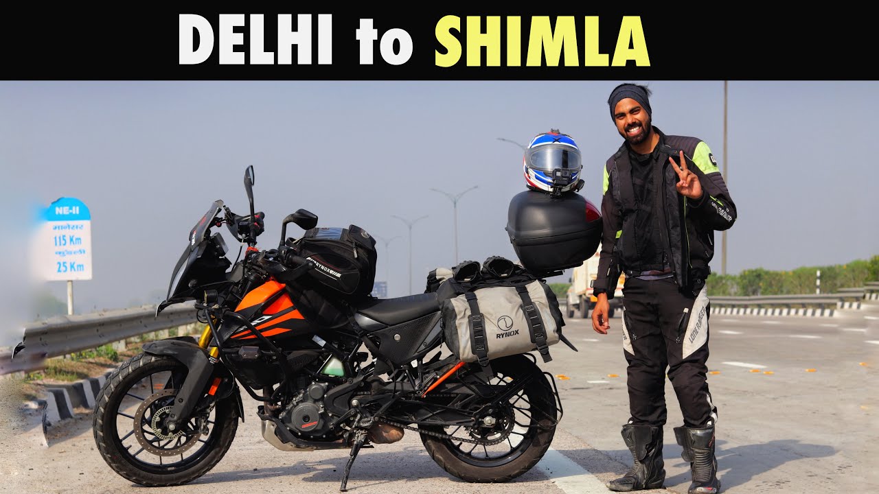 Winter SPITI VALLEY Ride STARTS [ep 01] my dream ride | Delhi to Shimla | SJ VLOGS