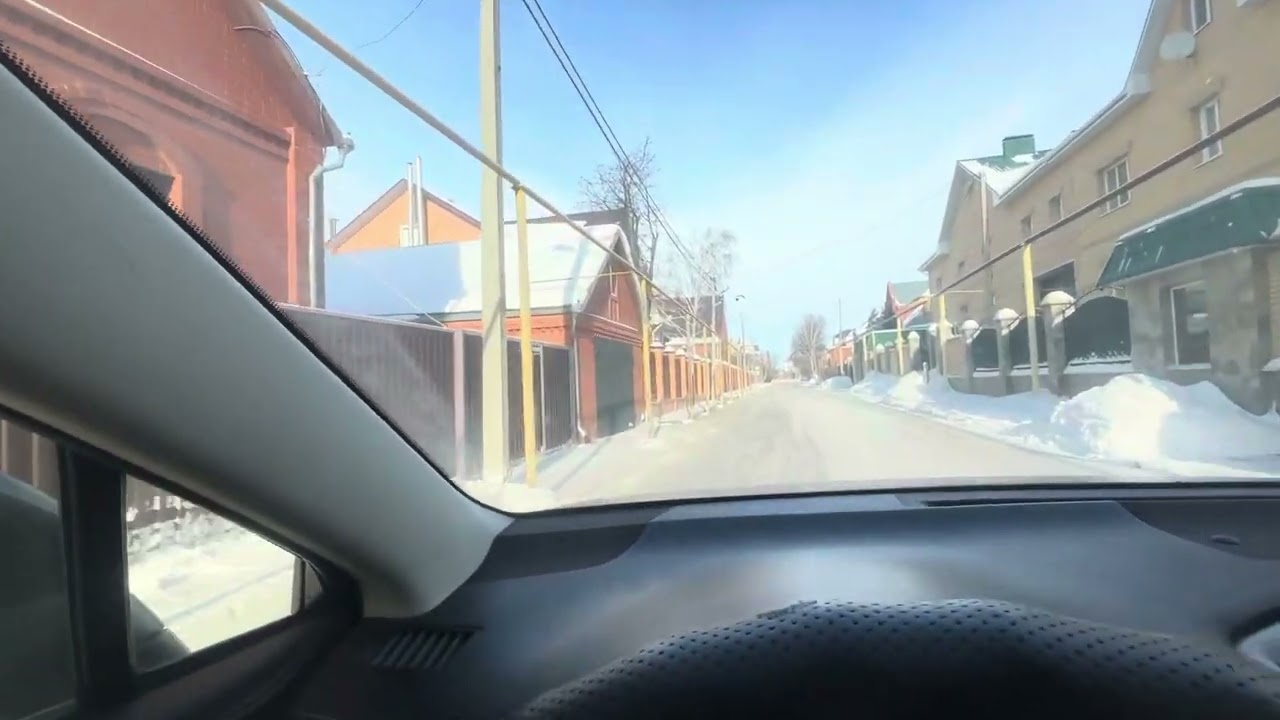 Город Костанай, частный сектор, зима ❄️ зима. 