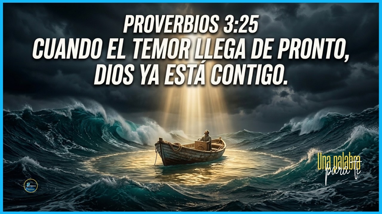 Proverbios 3:25 Cuando el Temor Llega de Pronto, Dios Ya Está Contigo