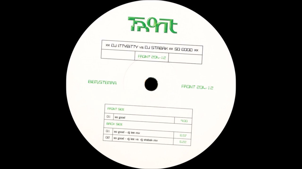 DJ Ittybitty vs. DJ Stabak - So Good (DJ Lee Mix) -2000-