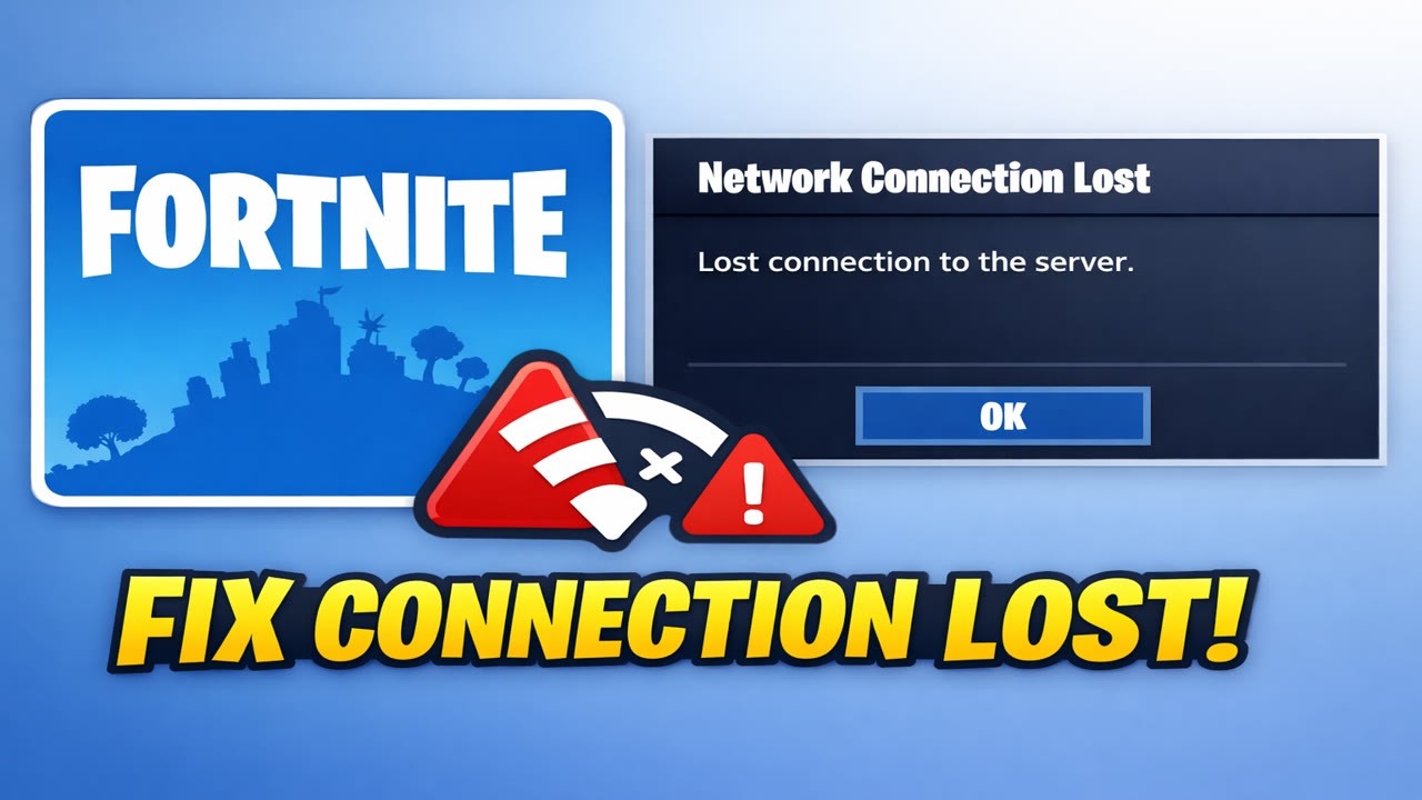 Как исправить проблему с потерей сетевого соединения в Fortnite