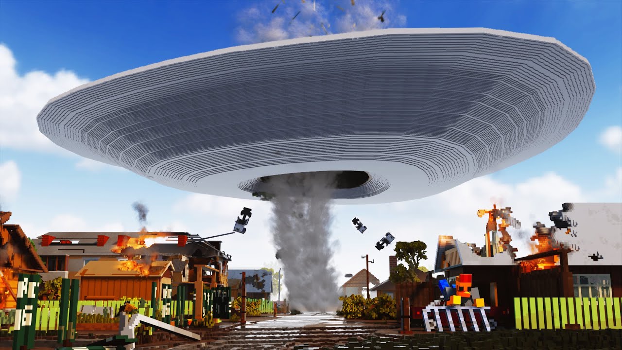 Realistic UFO Destruction 😱 Teardown