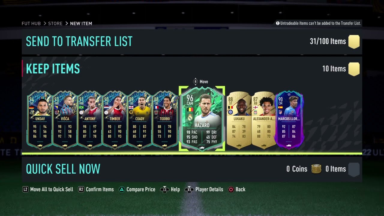 What A Legendary Card! (96 Rated SS CAM Eden Hazard)