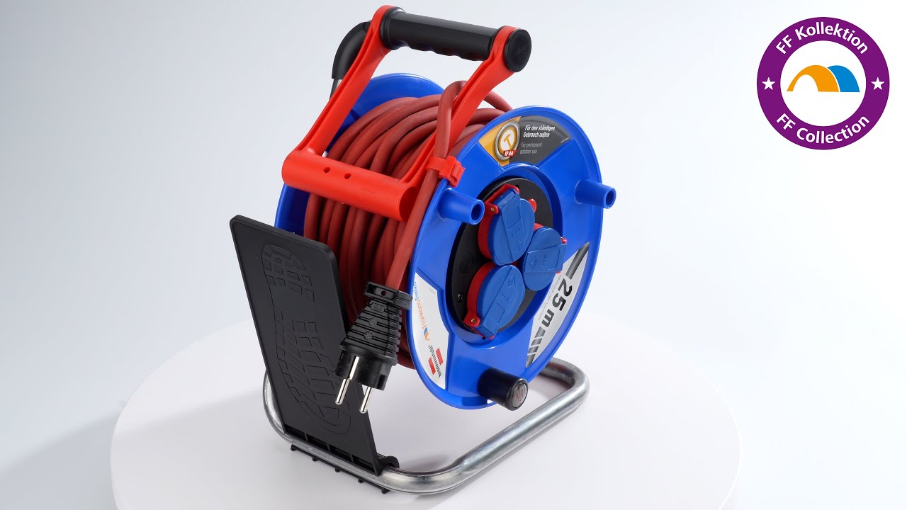 Kabeltrommel Schuko Camping 240 I Cable Reel Schuko Camping 240 I 360&deg;