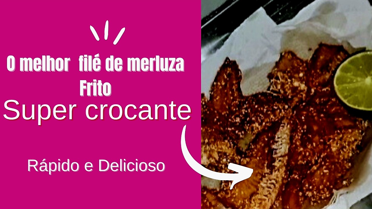 Faça filé de merluza assim  e ficará muito sequinho e crocante...