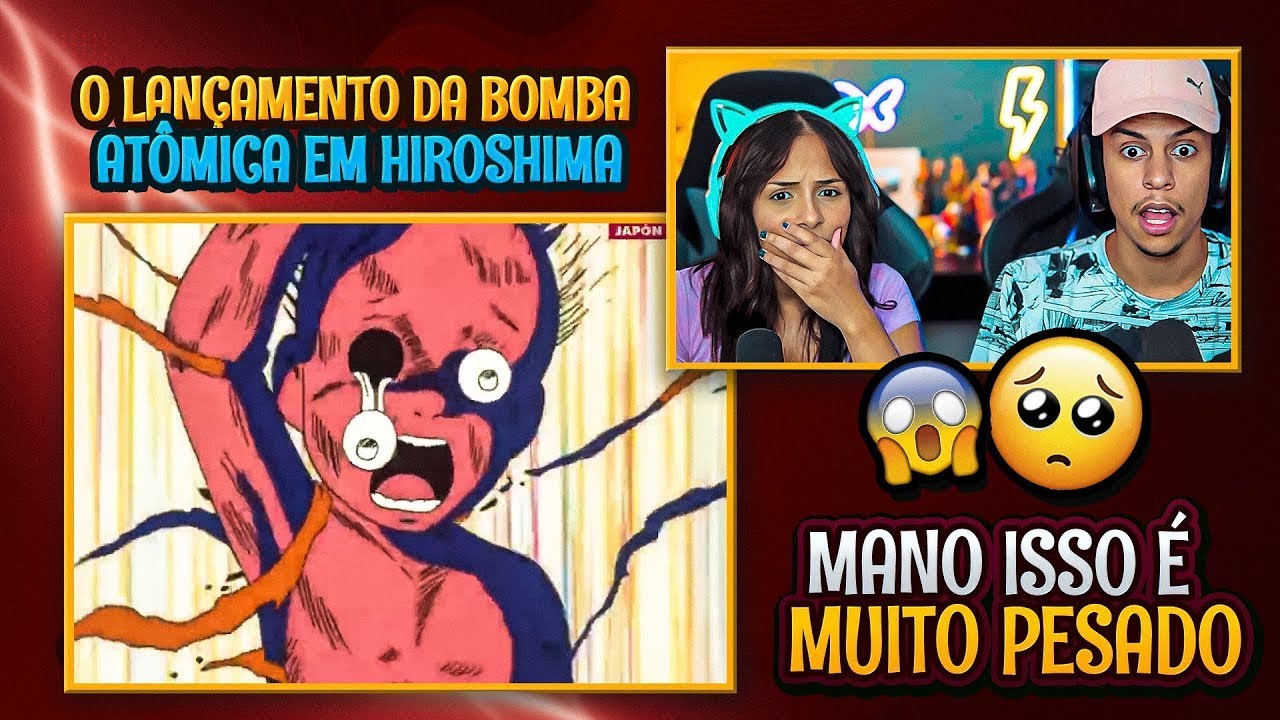(CONTEÚDO SENSÍVEL 🔴) Animação que mostra o lançamento da bomba atômica em Hiroshima | [React] 🔥