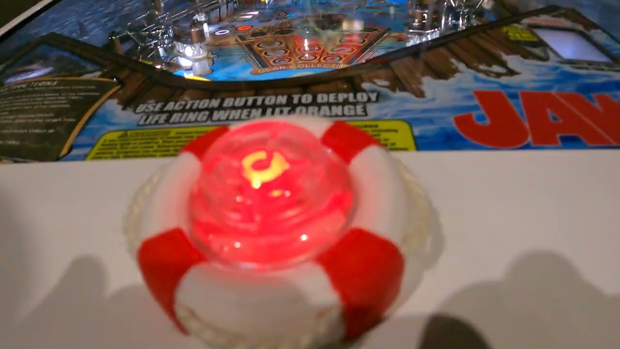 4K JAWS 50th Anniversary, premium (Stern, 2025) #pinball gameplay
