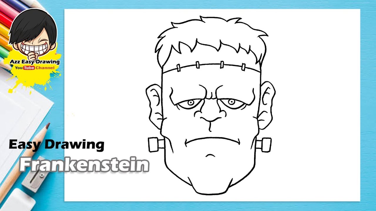 Easy Frankenstein Drawing