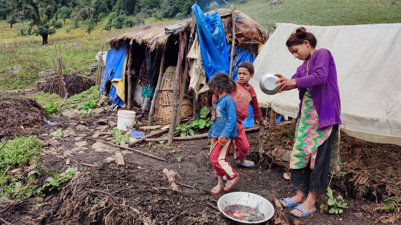 Poor But Happy Family Lifestyle in Nepali village | Simple Happy Village Life | VillageLifeNepal