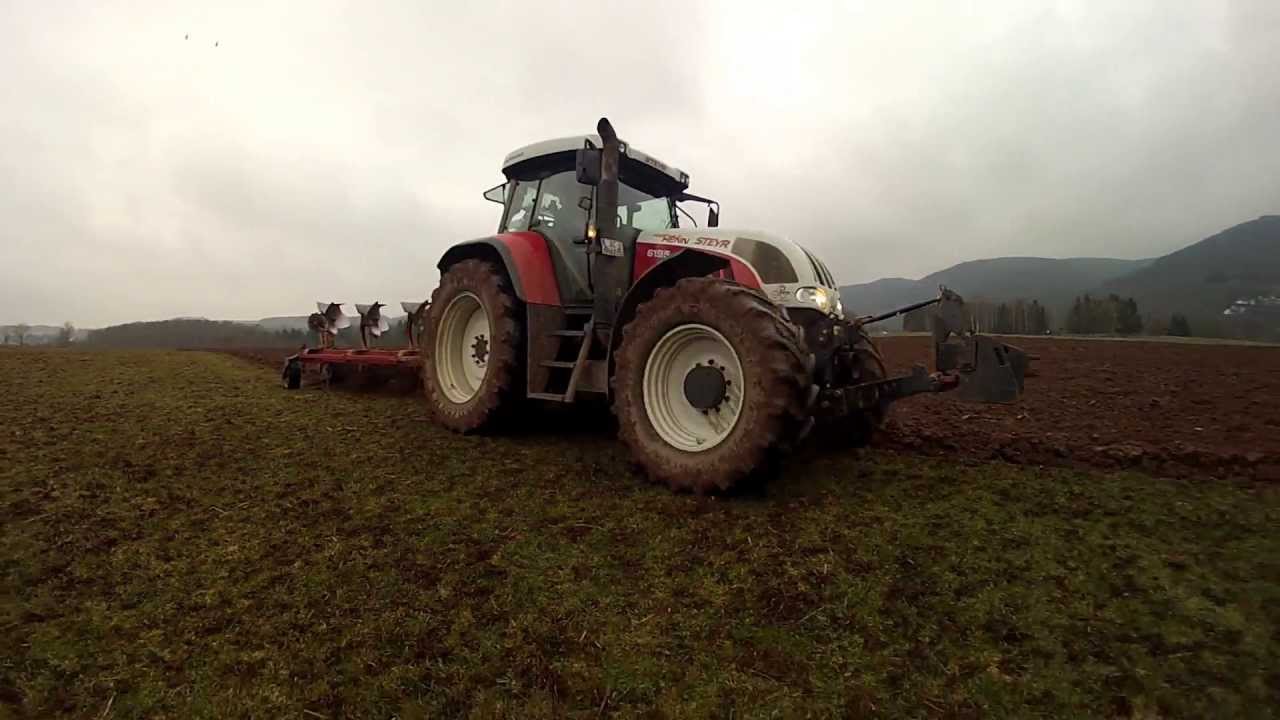 [GoPro] Steyr CVT 6195 & Kverneland 4-Schaar | Lohnunternehmen Henn HD