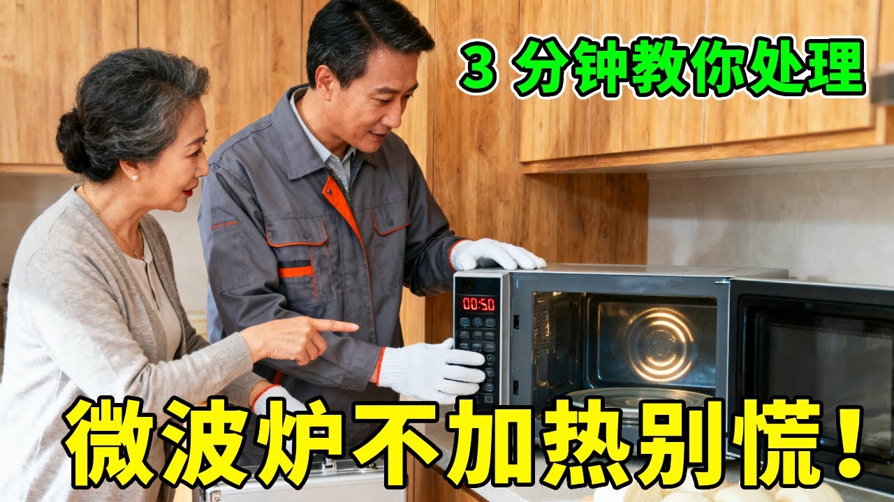 微波炉不加热别慌！粉丝家微波炉插电不加热还冒火星，检查是高压二极管损坏，完美修复【晨曦讲家电】# 微波炉不加热 #家电维修 #上门维修 #微波炉
