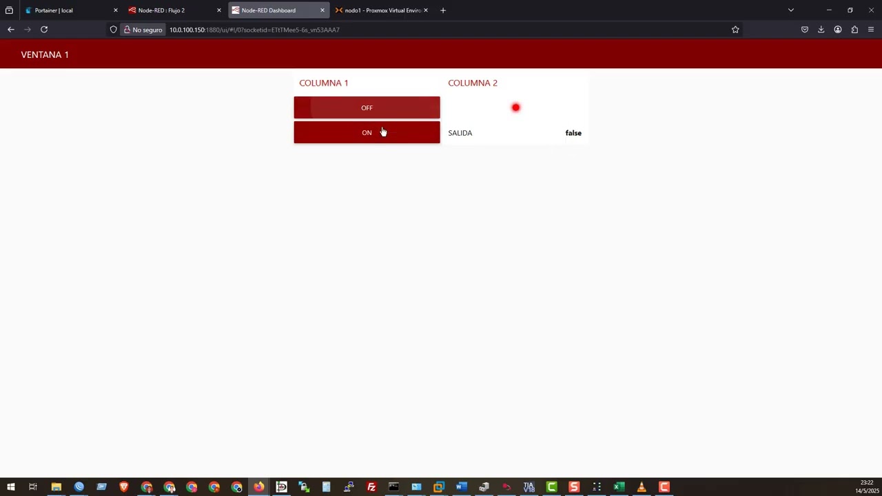 CURSO Node-RED DASHBOARD propiedades de nodo Button