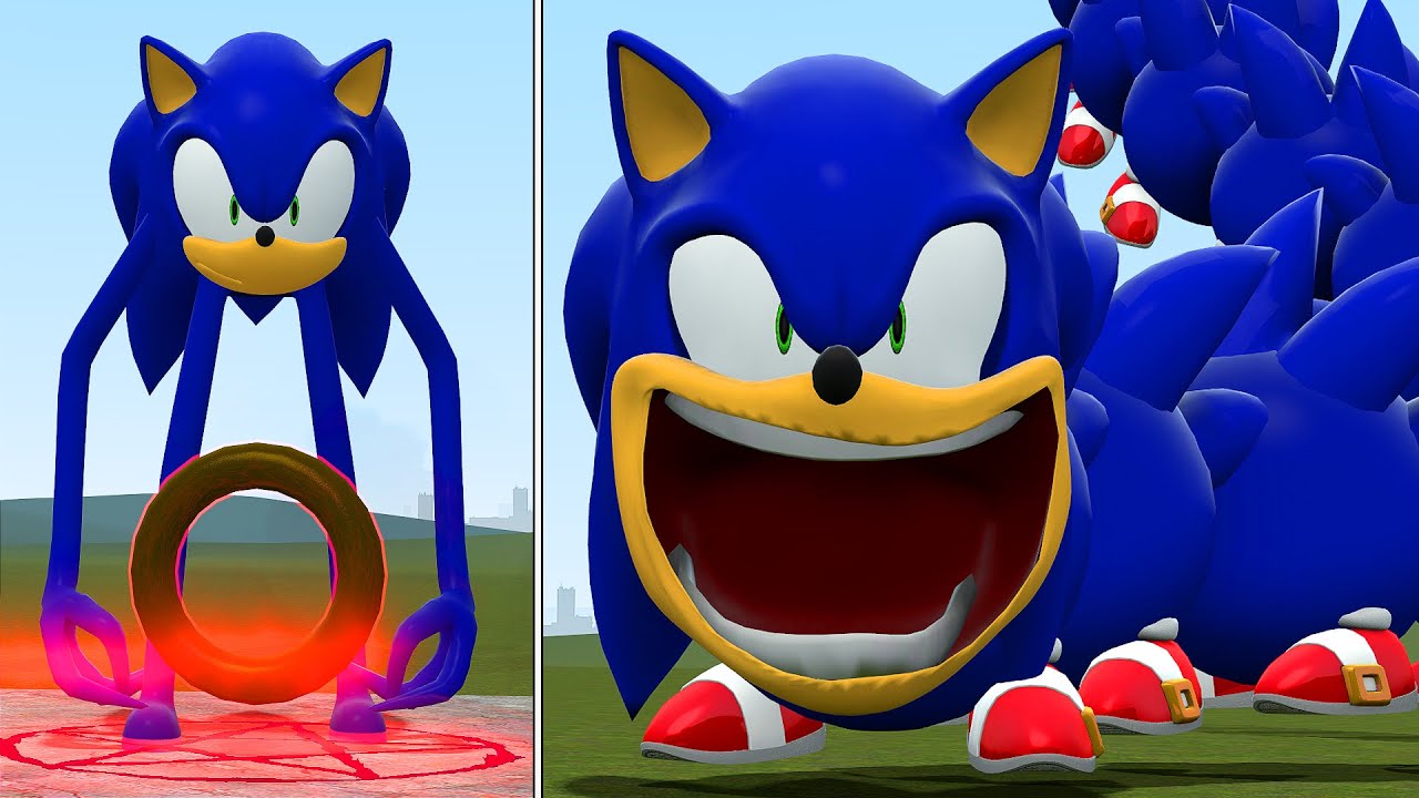 ROBLOX SONIC INYUME'S EVOLUTION TO SONIC HUNGRY WORM In garry's mod!