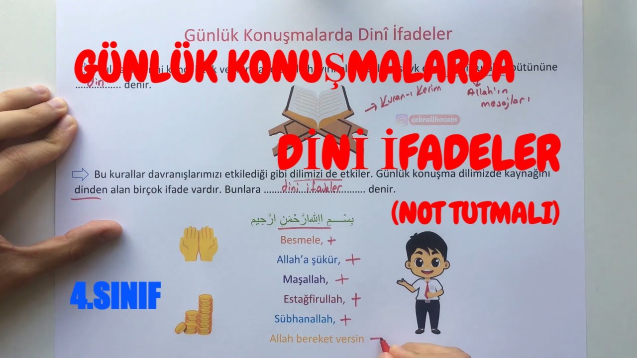 Günlük Hayattaki Dini İfadeler | 4. Sınıf Din Kültürü