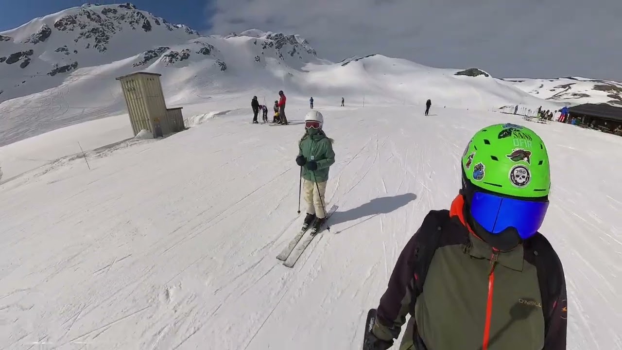 2025 Ski La Thuile - Fourclaz Descent to La Thuile part1 - Mira Tracked AutoFramed
