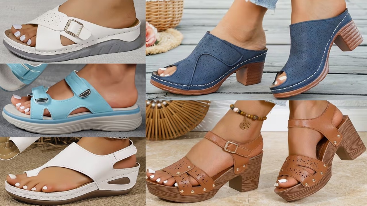 2026 TOP TRENDY PRETTY COMFY FOOTWEAR FOR LADIES LATEST STYLISH SANDALS NEW BEST DESIGNS FOR WOMEN