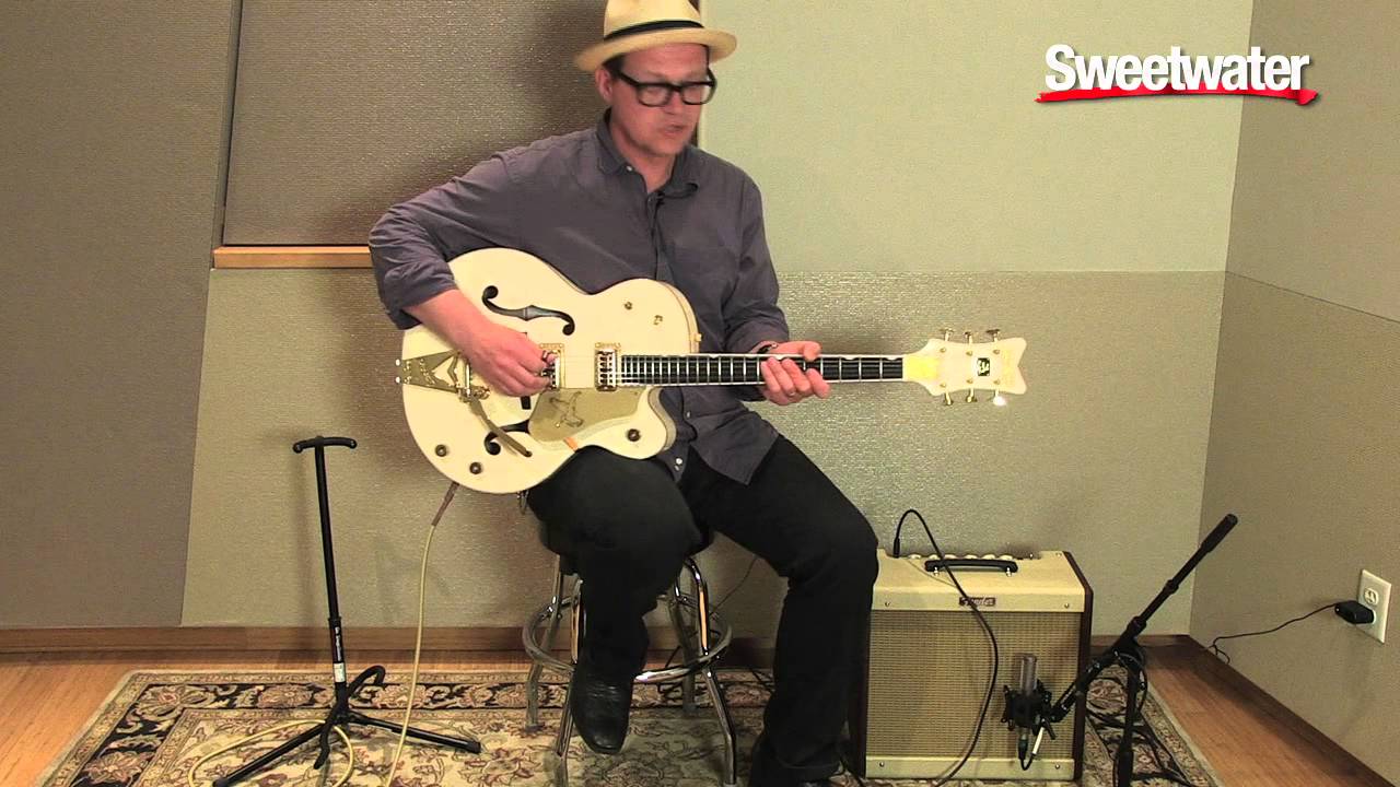 Gretsch White Falcon Hollowbody Electric Guitar Demo by Paul Pigat - Sweetwater Sound