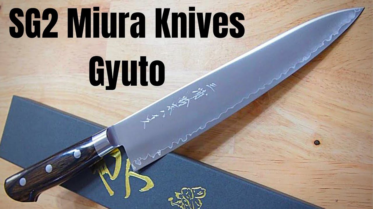 Review da Gyuto (Faca Chef) da Miura Knives em aço SG2 (Metalurgia em Pó)