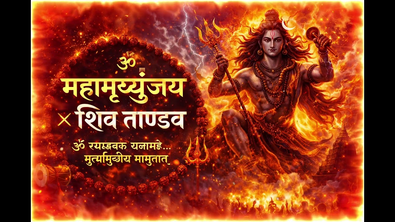 महामृत्युंजय × शिव ताण्डव 🔥 | Powerful Shiva Mantra | Divine Shiva Energy | ॐ नमः शिवाय