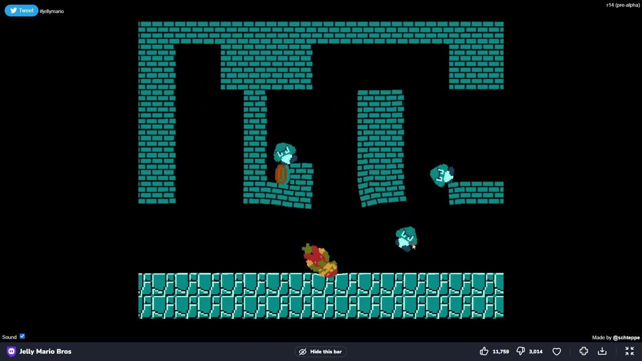 mario keeps exploding [jelly mario bros.]