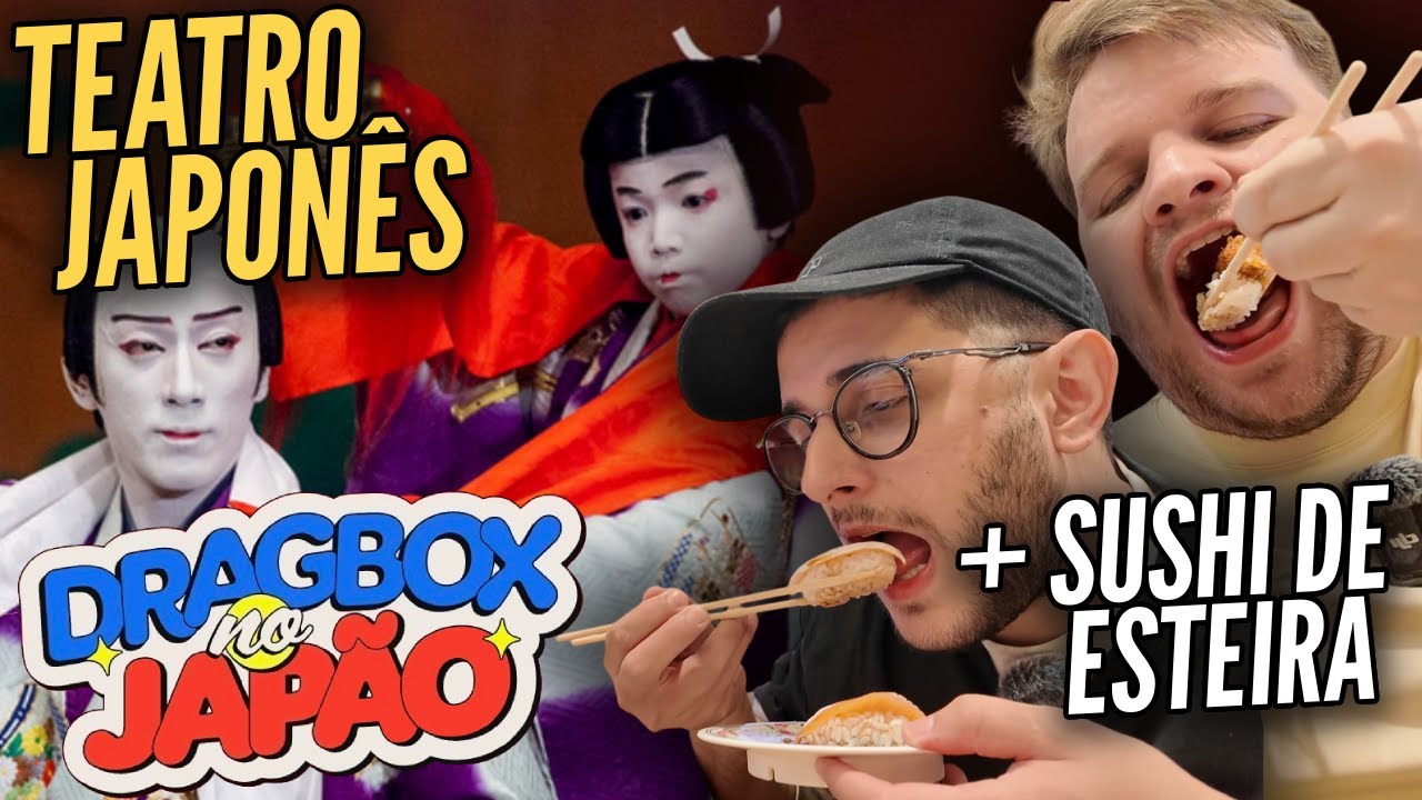 🇯🇵SUSHI de ESTEIRA, Teatro KABUKI & Hard Rock Kyoto | Dragbox no Japão #15