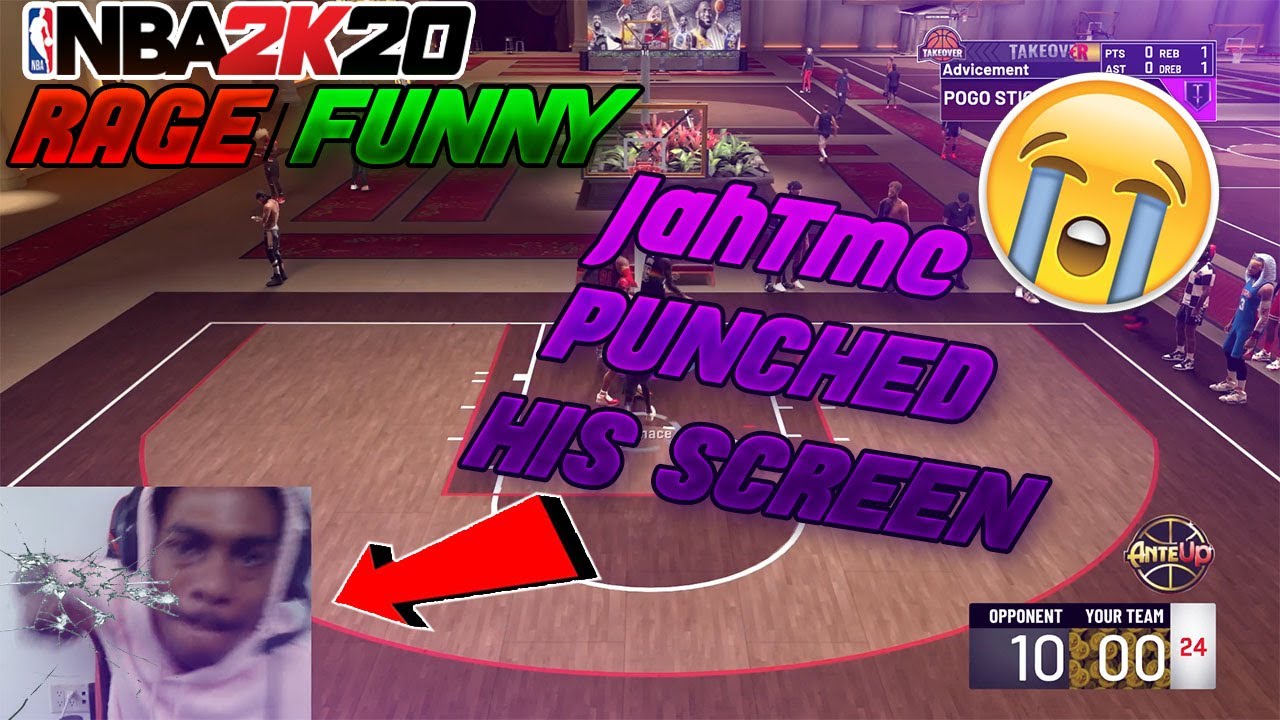 NBA 2K20 Rage and Funny Clips #14 (Jah PUNCHED HIS SCREEN LMAO)