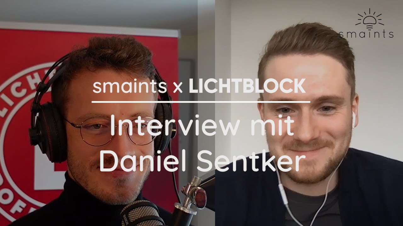 smaints x LICHTBLOCK | Interview mit Daniel Sentker