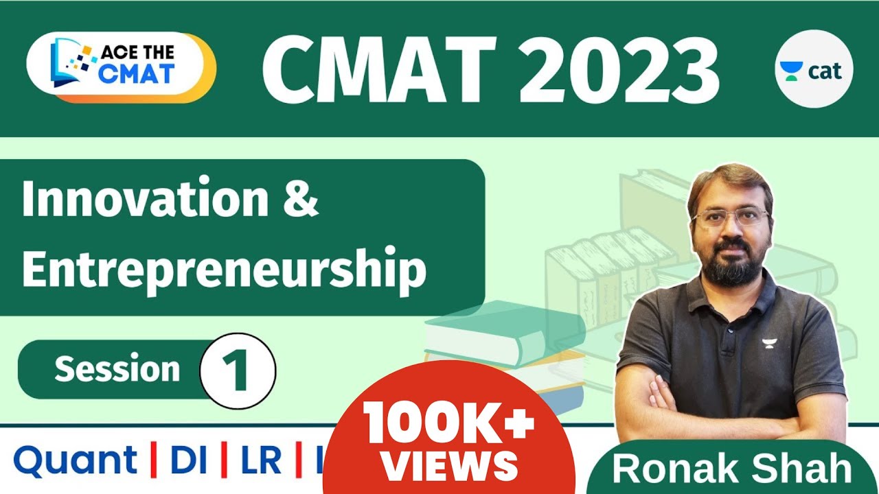 Ace the CMAT 2023 | I and E | Session 1 | New Batch | Ronak Shah